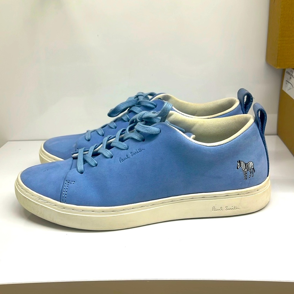 Paul Smith LEE Light Blue Leather Nubuck Sneakers